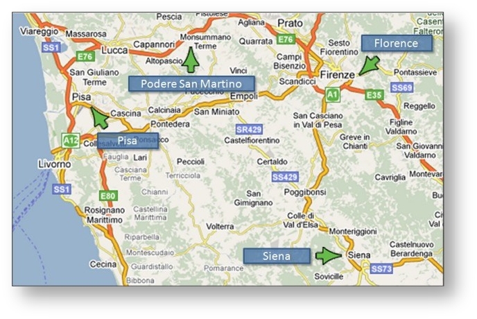 Map showing PSM's location in more detail