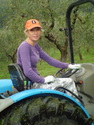 Jane on Tractor